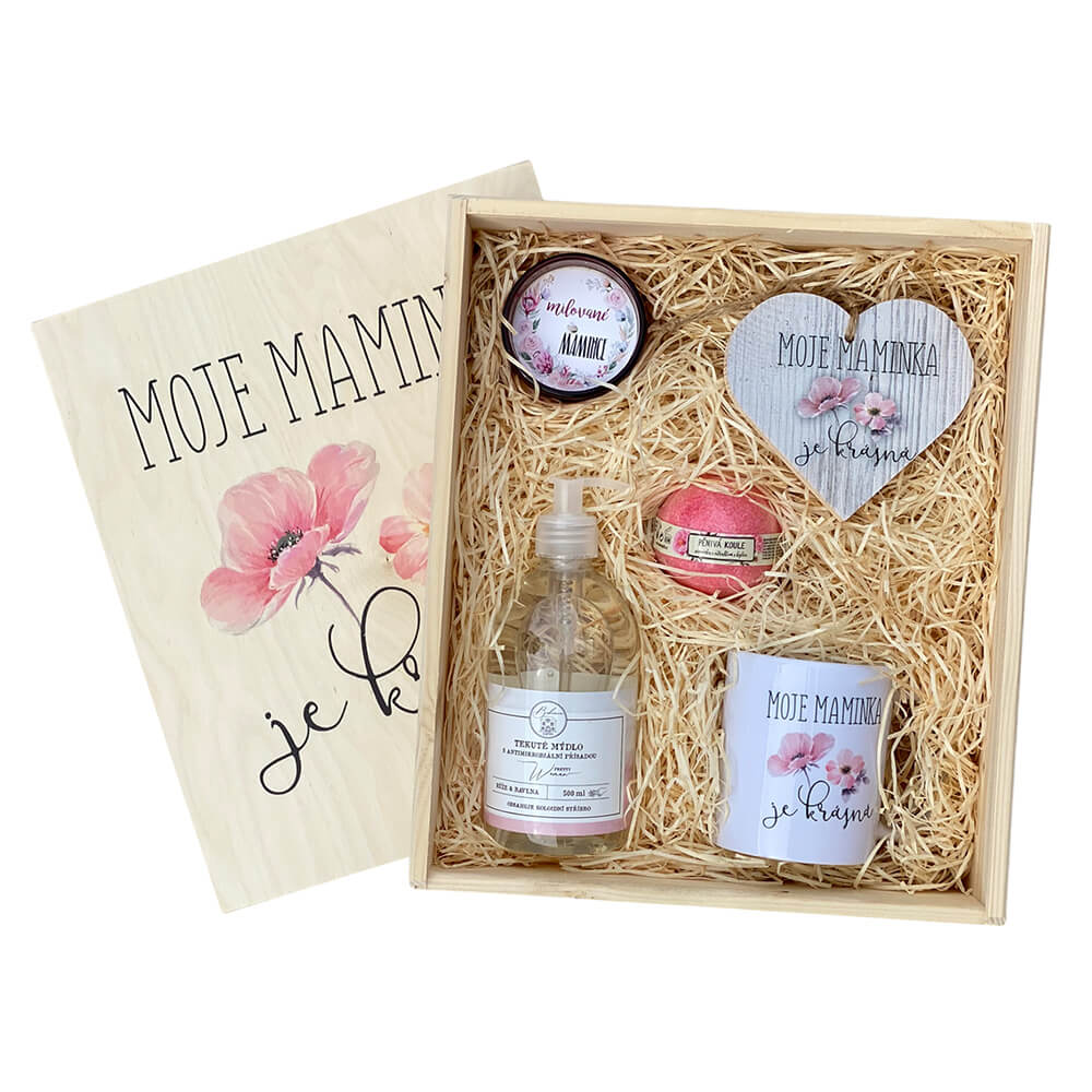 Dřevěný dárkový box – moje maminka je krásná