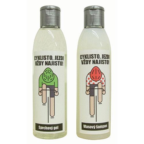 Kosmetická sada kniha pro cyklistu – gel 200 ml a šampon 200 ml