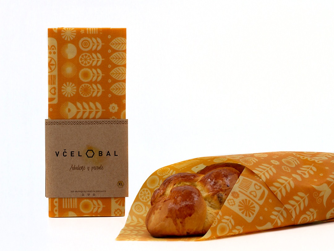 Včelobal voskovaný ubrousek - Rozkvetlé, velikost XL