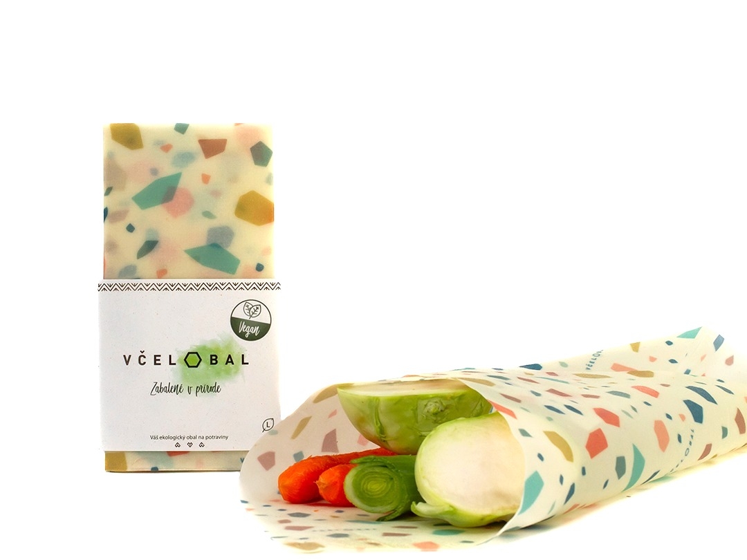 Včelobal voskovaný ubrousek - Vegan, velikost L