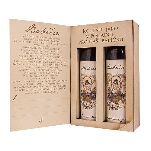 Kosmetická sada kniha pro babičku – gel 200 ml a lázeň 200 ml