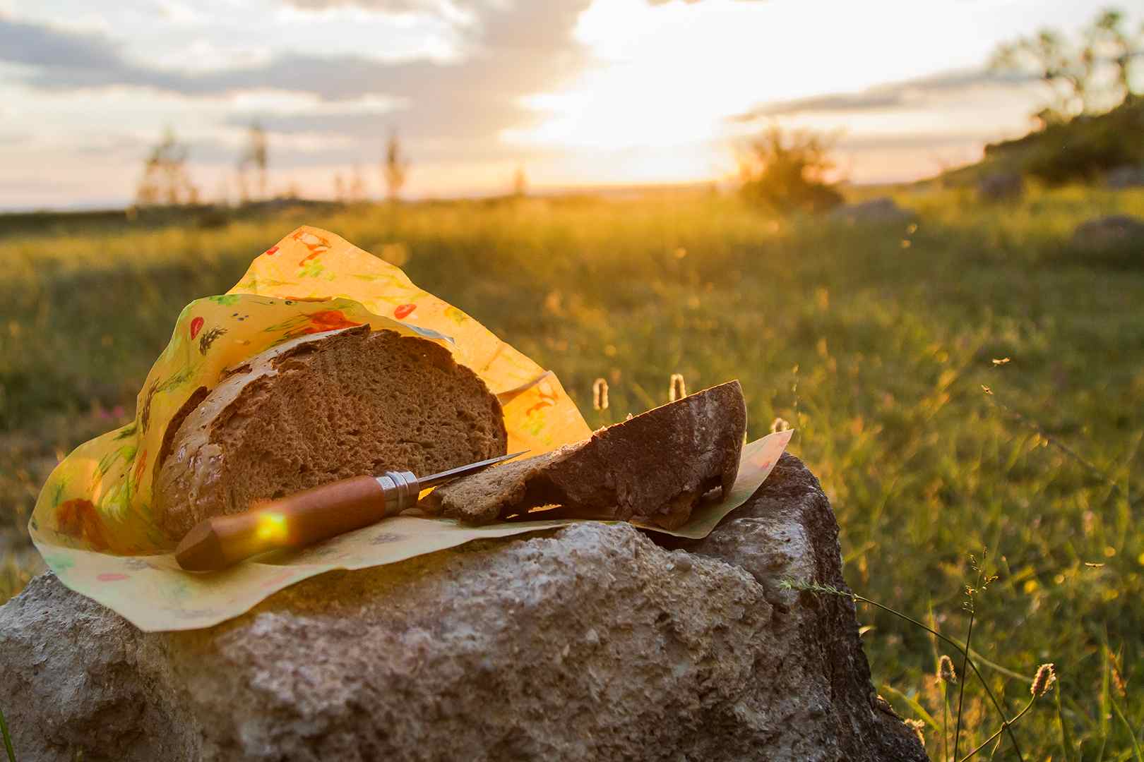 Včelovak voskovaný sáček - Luční květiny, velikost M